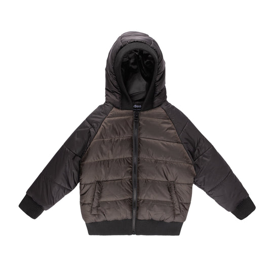 Herringbone Hooded Bomber