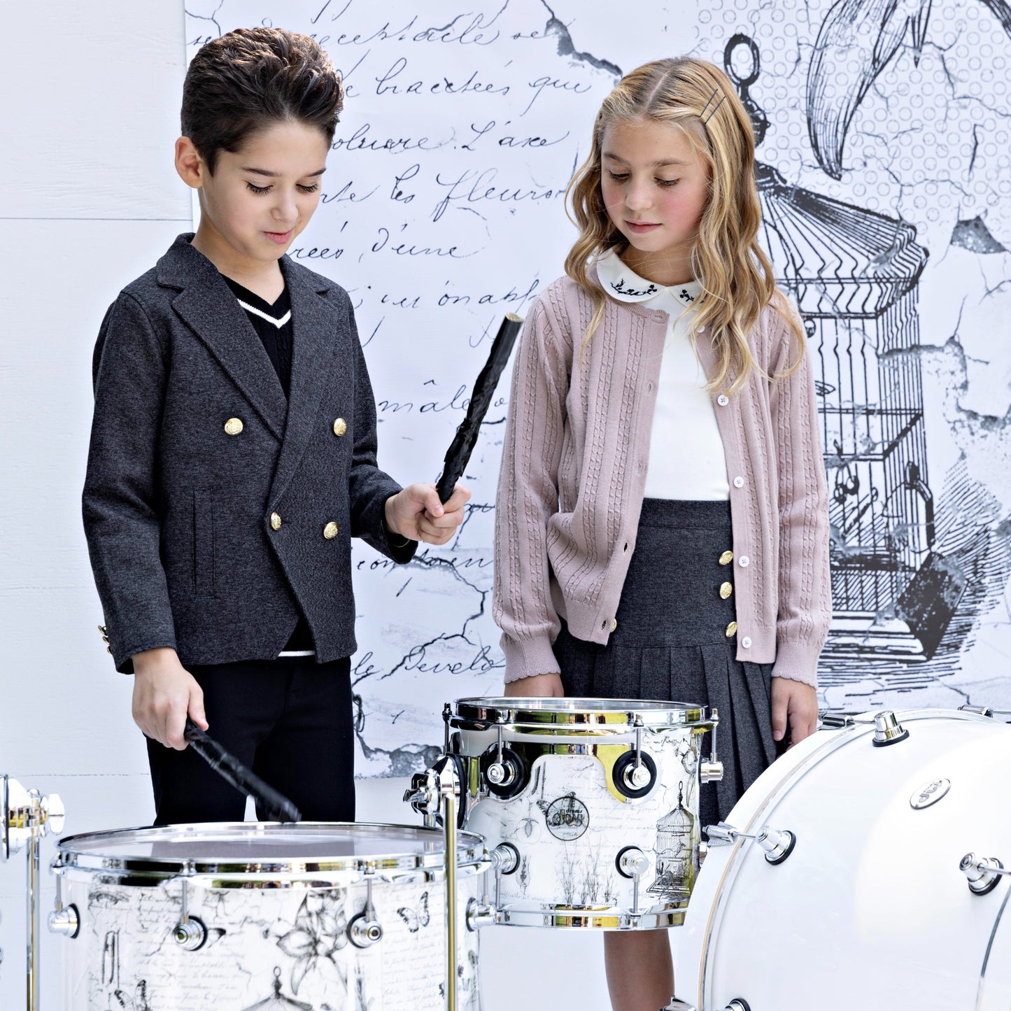 Scallop Trim Knit Cardigan