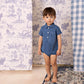 Denim Romper Baby Boy