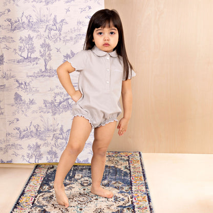 Denim Romper Baby Girl