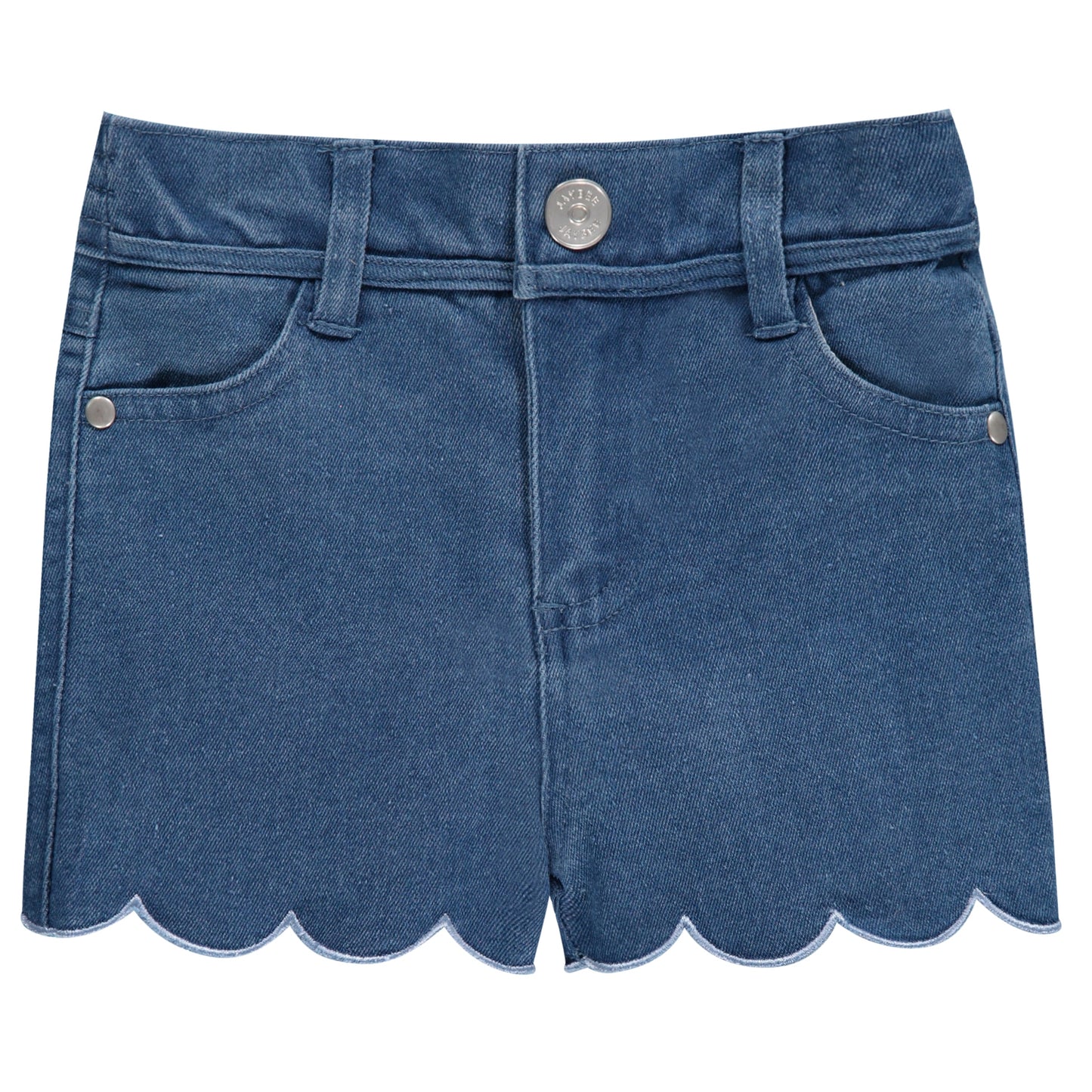 Scalloped Biker Shorts