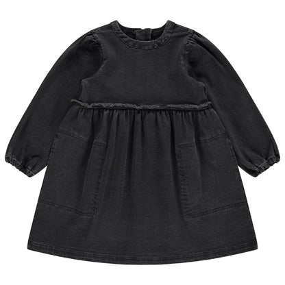 Raw Edge Denim Dress