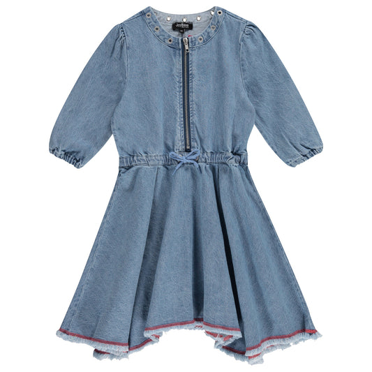 Denim Grommet Dress