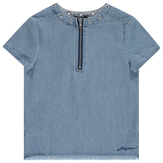 Denim Grommet Shirt
