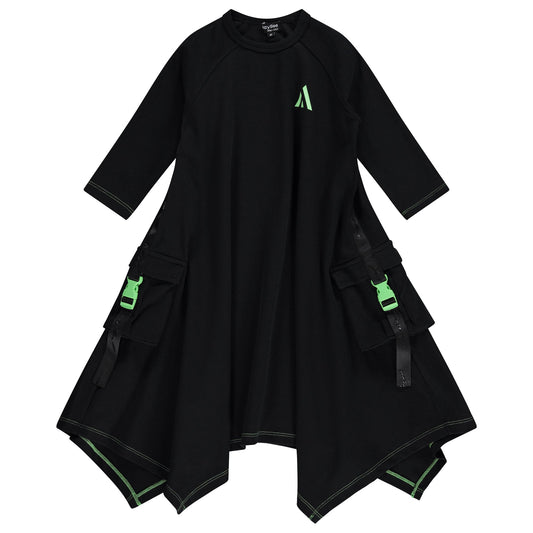 Neon Buckle Dress