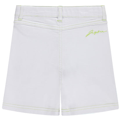 Stitched Denim Shorts